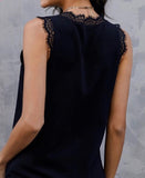 Black Lace Tank Top