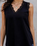 Black Lace Tank Top