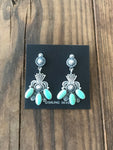 Turquoise Cluster Earrings